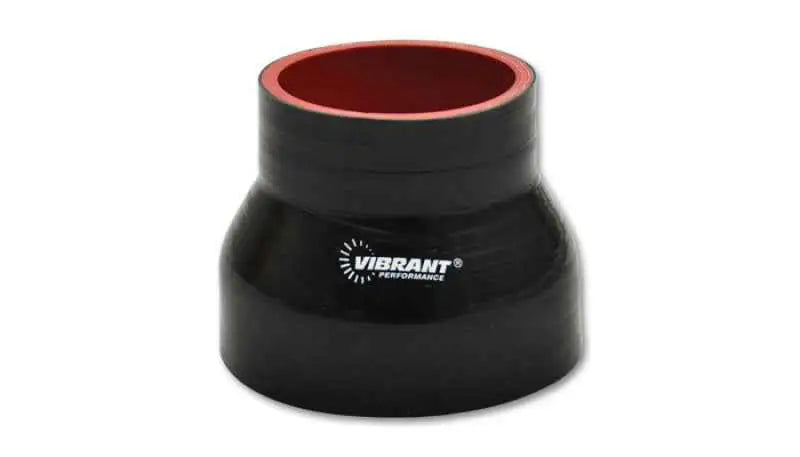Vibrant Silicone Reducer Coupler 3.00in ID x 2.375in ID x 3.00in Long - Black 19730