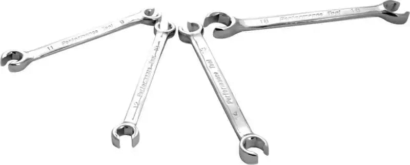 W30431 Performance Tool 4 Pc Met Flare Nut Wrench Set wps-117-1046