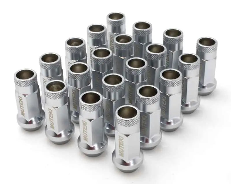 Wheel Mate 12x1.50 48mm Muteki SR48 Silver Open End Lug Nuts 32906ss