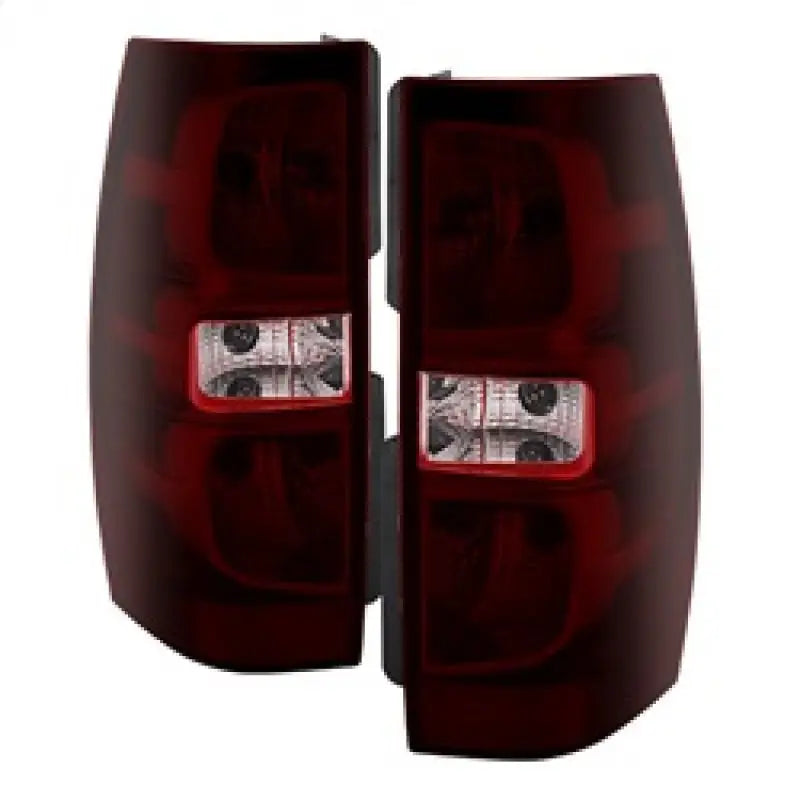 Xtune Chevy Suburban 07-13 OEM Style Tail Lights Red Smoked ALT-JH-CSUB07-OE-RSM spy9030222