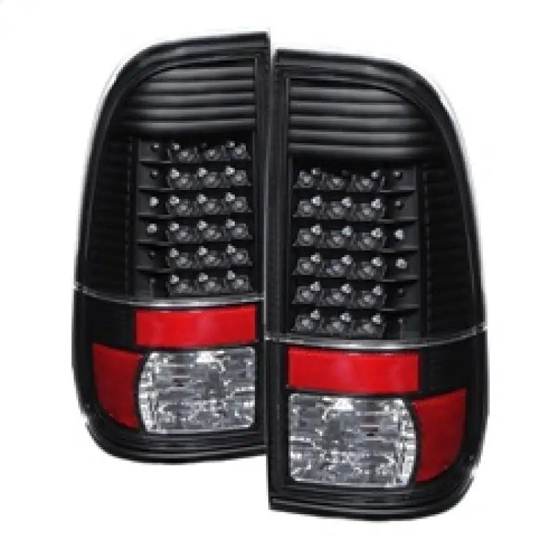 Xtune Ford Super Duty 08-15 LED Tail Lights Black ALT-JH-FS08-LED-BK spy9027680